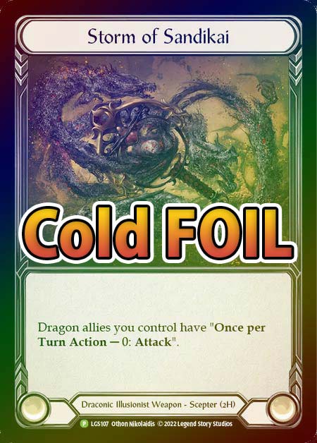 Cold Foil》[Draconic Illusionist]Storm of Sandikai [P]《プロモ版