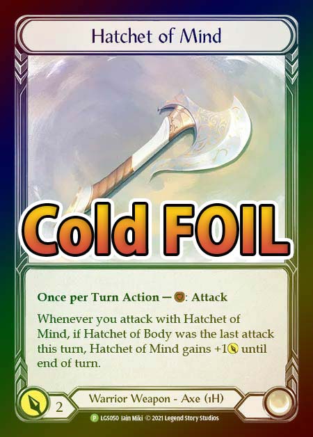 Cold Foil》[Warrior]Hatchet of Mind [P]《プロモ版》 | Flesh and