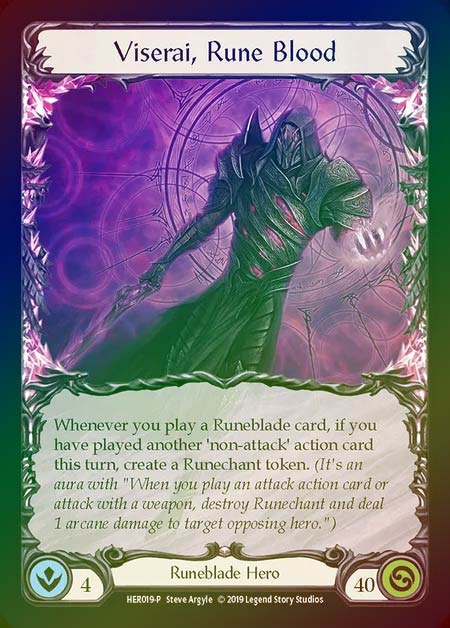 Rainbow Foil》[Runeblade]Viserai, Rune Blood [P]《プロモ版