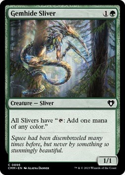 宝革スリヴァー/Gemhide Sliver 拡張アートfoil SLD 英語 英】宝革スリヴァー/Gemhide Sliver[緑C]【CMM】 | モダン以下・特殊