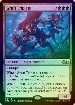 FOIL】【英】荒々しい三つ子/Gruff Triplets[緑R]【WOE