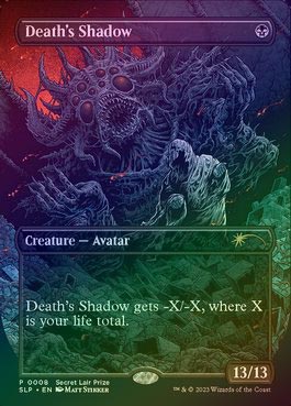 イベント配布》【FOIL】【英】死の影/Death's Shadow[黒P]【SLP