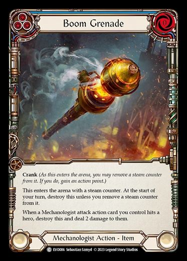 その他 Flesh and Blood Boom Grenade ☆SALE☆[Mechanologist]Boom Grenade[青] [C]《EVO》 | Flesh and