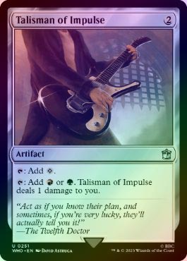 MTG 衝動のタリスマン 英語 foil 3枚セット FOIL】【英】衝動のタリスマン/Talisman of Impulse[無色U]【WHO