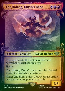 銀幕 FOIL】【英】ドゥリンの禍、バルログ/The Balrog, Durin's Bane