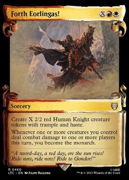 MTG 進め、エオルの家の子よ！ 英語版 巻物ショーケース 2枚セット 英】進め、エオルの家の子よ！/Forth Eorlingas![多色R]【LTC