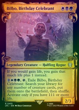 銀幕 FOIL】【英】誕生日の主賓、ビルボ/Bilbo, Birthday Celebrant[多