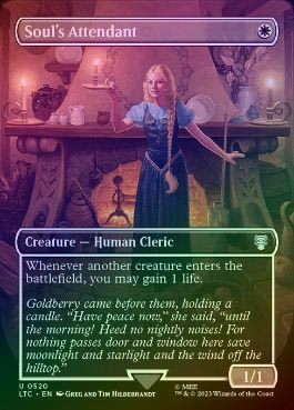 銀幕 FOIL】【英】魂の従者/Soul's Attendant[白U]【LTC】[ホリデー