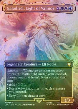 FOIL】【英】Galadriel, Light of Valinor[多色MR]【LTC】[ホリデー