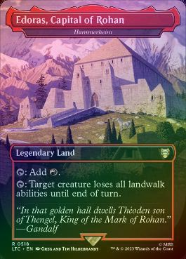 銀幕 FOIL】【英】Edoras, Capital of Rohan[Hammerheim][土地R]【LTC