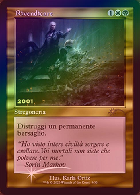 イベント配布》【FOIL】【イタリア語】名誉回復/Vindicate[多色R]【30