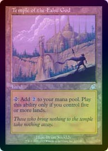 FOIL】【英】邪神の寺院/Temple of the False God[土地U]【SCG