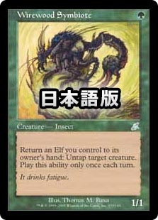 mtg 初版foil ワイアウッドの共生虫 日本語 jp 2枚セット mtg 初版foil