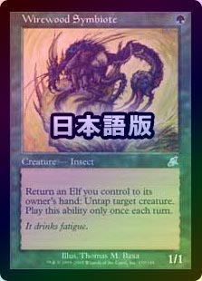 ワイアウッドの共生虫/Wirewood Symbiote SCG英語 foil MTG【Foil】SCG