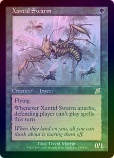 MTG ザンティッドの大群 foil 英)【Foil】ザンティッドの大群 / Xantid Swarm【EMA】 No.193