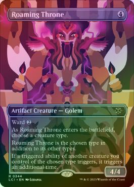 MTG LCI Roaming throne うろつく玉座 3枚 ボーダーレス FOIL】【英】うろつく玉座/Roaming Throne[無色R]【LCI