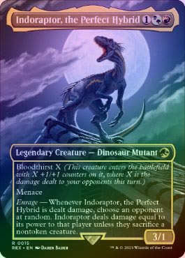 FOIL】【英】究極のハイブリッド恐竜、インドラプトル/Indoraptor, the