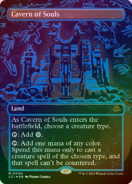 Cavern of Souls 魂の洞窟 MTG ネオンインク Cavern of Souls (Neon Ink Purple) | The Lost Caverns of Ixalan