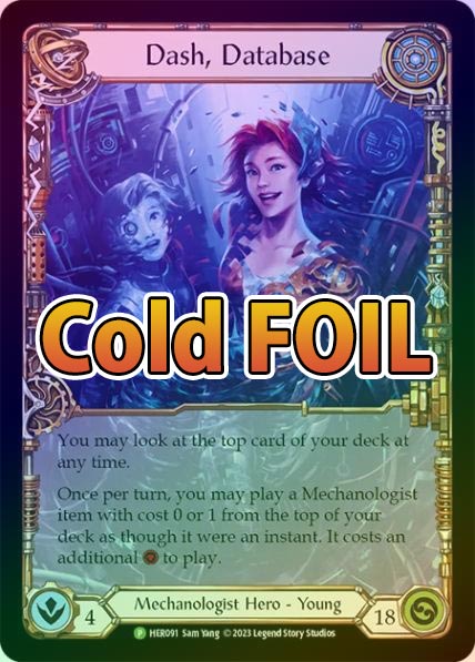 Cold Foil》[Mechanologist]Dash, Database[P]《プロモ版