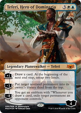 イベント配布》【FOIL】【英】ドミナリアの英雄、テフェリー/Teferi