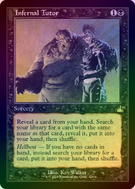 MTG 冥府の教示者 foil MTG 冥府の教示者 Infernal Tutor Foil 数量：英1枚