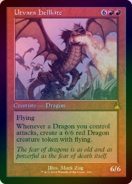 MtG　ウトヴァラのヘルカイト　foil FOIL】【英】ウトヴァラのヘルカイト/Utvara Hellkite[赤MR]【RVR