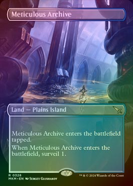 希少 黒入荷！ FOIL】【英】行き届いた書庫/Meticulous Archive[土地R]【MKM マジック：ザ・ギャザリング