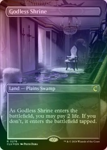 FOIL】【英】神無き祭殿/Godless Shrine[土地R]【CLU】[ボーダー