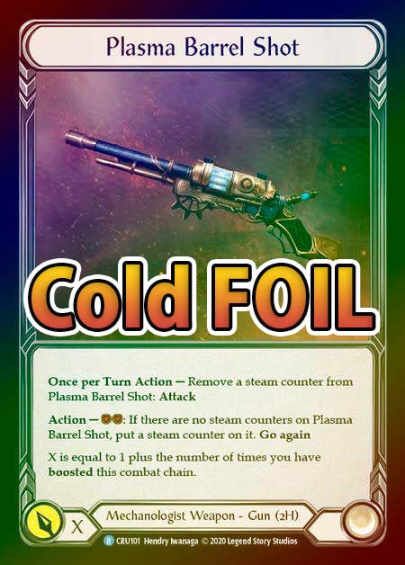 ���ò��ʡ�����EX����Cold Foil��[Mechanologist]Plasma Barrel Shot [R]��CRU-���ǡ�