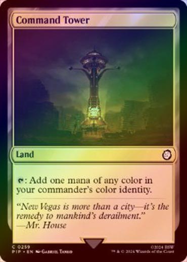 MTG【ボーダーレス】統率の塔【Foil】英英英英 MTG【ボーダーレス】統率の塔【Foil】英英英英