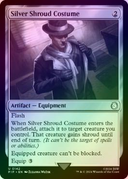 MTG シルバー・シュラウドの衣装　日本語　サージfoil mtg シルバー・シュラウドの衣装 サージfoil JP - メルカリ