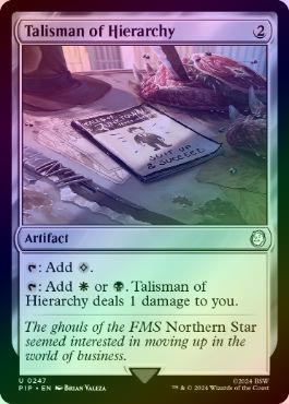 FOIL】【英】聖列のタリスマン/Talisman of Hierarchy[無色U]【PIP