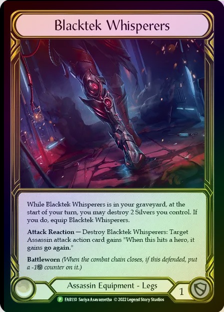 Gold Foil》[Assassin]Blacktek Whisperers [P]《プロモ版》[※包装未