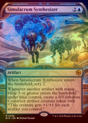 【MTG】 身代わり合成機 ビッグスコア　ショーケース版 FOIL】【英】身代わり合成機/Simulacrum Synthesizer[青MR]【BIG