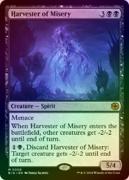 FOIL】【英】苦難の収穫者/Harvester of Misery[黒MR]【BIG 