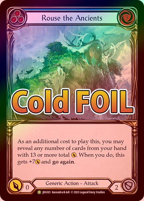 【FaB】Rouse the Ancients CF ジャッジプロモ Cold Foil》[Generic]Rouse the Ancients [P]《プロモ版》 | 全商品