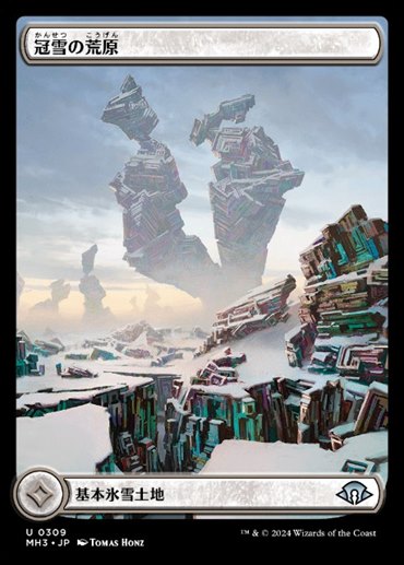 MTG 特価・傷有 シングルカード ※特価※【ICE】《冠雪の平地/Snow