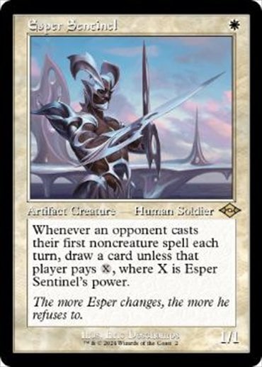 英】エスパーの歩哨/Esper Sentinel[白R]【MH3-M2R】[旧枠] | モダン
