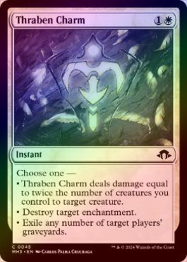 MTG 属性白 まとめ販売 FOIL】【英】スレイベンの魔除け/Thraben Charm[白C]【MH3】 | モダン