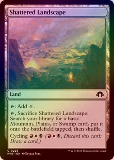 ☆SALE☆【FOIL】【英】被災地帯/Shattered Landscape[土地C]【MH3