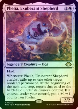 FOIL】【英】溌剌の牧羊犬、フィリア/Phelia, Exuberant Shepherd[白R