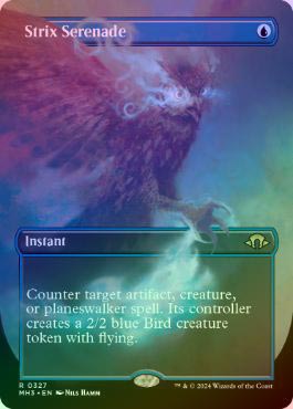 MTG 大梟の小夜曲 ボーダーレスfoil4枚セット日本語