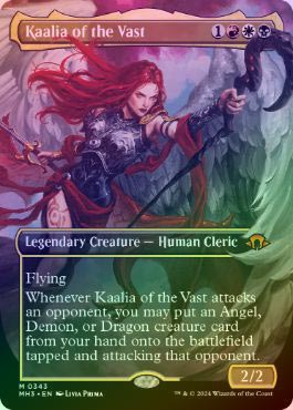 MTG 巨大なるカーリア Foil MH3 ボーダレス 英語 ② 巨大なるカーリア (Kaalia of the Vast) · Modern Horizons 3