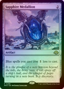 FOIL】【英】サファイアの大メダル/Sapphire Medallion[無色R]【MH3