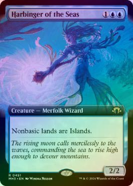 FOIL】【英】海の先駆け/Harbinger of the Seas[青R]【MH3】[拡張