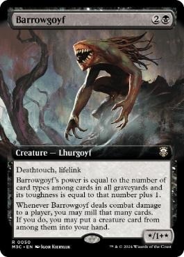 MTG M3C < バロウゴイフ > 拡張アート Non-Foil 2枚 英】バロウゴイフ/Barrowgoyf[黒R]【M3C】[拡張アート] | モダン