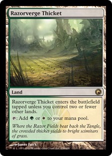 MTG 剃刀境の茂み/Razorverge Thicket 4枚 英】剃刀境の茂み/Razorverge Thicket[土地R]【SOM】 | モダン以下