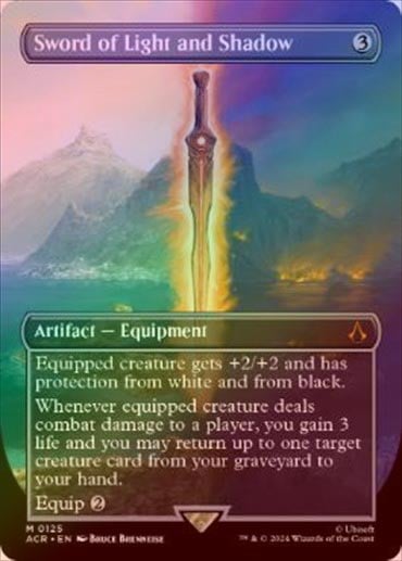 FOIL】【英】光と影の剣/Sword of Light and Shadow[無色MR]【ACR