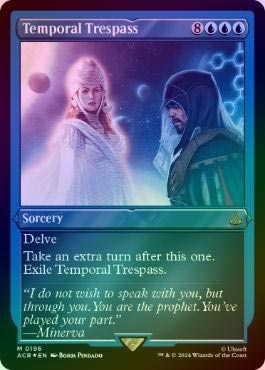 エッチングFOIL】【英】時間への侵入/Temporal Trespass[青R]【ACR