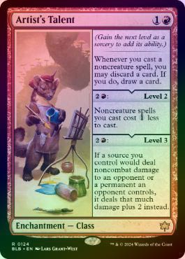 mtg 美術家の才能　Artist's Talent 4枚　foil FOIL】【英】美術家の才能/Artist's Talent[赤R]【BLB